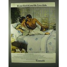 1978 Wamsutta Calvin Klein Checkered Rose Linens Ad