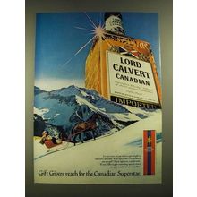 1979 Lord Calvert Canadian Whisky Ad - Gift Givers Reach For