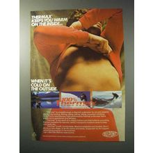 1986 Thermax Thermal Underwear Ad - Keeps You Warm