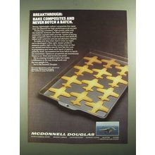 1987 McDonnell Douglas Carbon Composites Ad - Never Botch a Batch