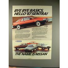 1987 Nissan Sentra Car Ad - Bye Bye Basics