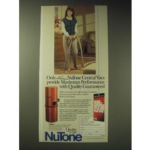 1989 NuTone Central Vacs Ad - Provide Maximum Performance