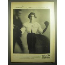 1959 Bergdorf Goodman Ad - Jasmine Emba Mink Bolero by Emeric Partos