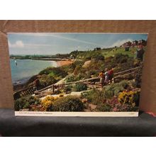 EAST CLIFF SHOWING HARBOUR, FOLKESTONE, KENT.. used vintage postcard 1967 pm =