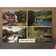 YORKSHIRE FALLS ,multiview used postcard. Colourmaster 1981 pm