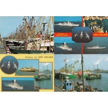 Den Helder Boats Holland 4x Postcard s
