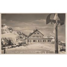 Alpspitze Waxenstein Kreuzeckhaus German RPC Postcard