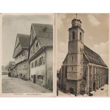 Dinkelsbuhl St George Church 2x German Postcard s
