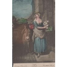 Cries Of London Turnips & Carrots Antique Postcard