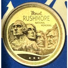 1/1000 Oz Gold Collectible MOUNT RUSHMORE Coin 3000 Francs Chad
