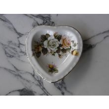 Royal Grafton Golden Wedding Heart Shaped Plate Dish Fine Bone China side sweets