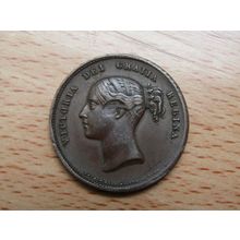 Queen Victoria c1750 The Court Gazette Saturday 6d Publication Token (e758)