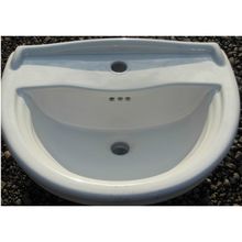 Twyfords Integrity 55cm 1TH semi-recessed Basin in White IY4641WH