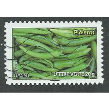 FRA 2012 ( LETTER 20g) 'GREEN VEGETABLES ' FINE USED (EBID41-179)