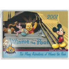 DISNEYLAND 50th ANNIVERSARY card # 50 Adventures of Winnie the Pooh (2005)