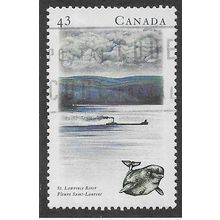 CAN 1993 43c 'RIVERS- ST LAWRENCE RIVER' (3RD SERIES) FINE USED (EBID71-270)