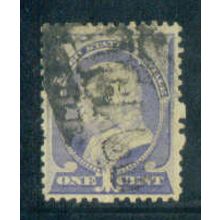 Used 212 1c Benjamin Franklin Just Clears M01336