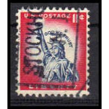 Used 1044A 11c Statue of Liberty Stockholm, NJ. E0853