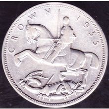 1935 Great Britain 1 Crown (5 Shillings) Silver Coin