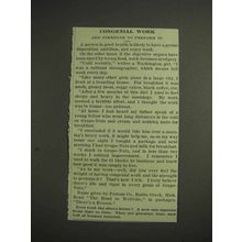 1914 Grape-Nuts Cereal Ad - Congenial Work