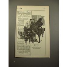 1915 Kranich & Bach Small Grand Piano Ad - Cultured!