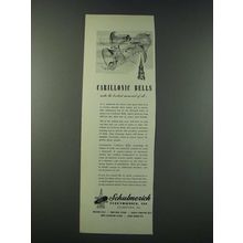 1947 Schulmerich Carillonic Bells Ad - Make The Loveliest Memorial of All