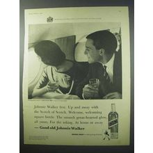 1960 Johnnie Walker Scotch Ad - Johnnie Walker First