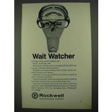 1968 Rockwell Parking Meter Ad - Wait Watcher