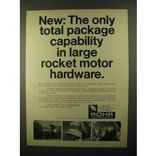 1968 Rohr Space Products Division Ad - Rocket Motor