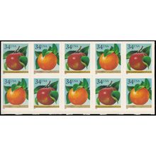 3493-3494 34c Apple-Orange Fine MNH BPS Blk/10 V5052
