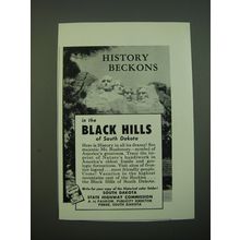 1956 South Dakota State Highway Commission Ad - History Beckons
