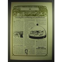 1974 Marriott's Essex House Ad - Unwinding, Wives and Watching on Central Park