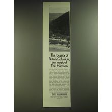 1974 The Harrison Resort Ad - The beauty of British Columbia
