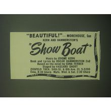 1946 Show Boat Musical Ad - Beautiful! - Morehouse