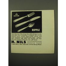1950 H. Nils Ripple Silverware Advertisement