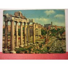 ROMAN FORUM, ROME, ITALY vintage used postcard 1965 pm =