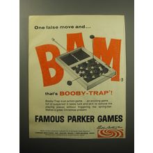 1966 Parker Brothers Booby-Trap Game Ad - One false move and.. Bam