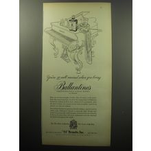 1954 Ballantine's Scotch Ad - You're so well received