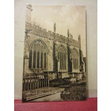 N. side, THE CHURCH, LACOCK. WILTSHIRE unused vintage postcard by C J Butler =