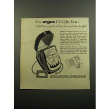 1955 Argus L-3 Light Meter Advertisement - A lifetime of good picture insurance