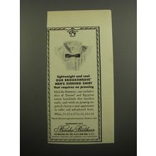 1955 Brooks Brothers Men's Evening Shirt Ad - Lightweight and cool