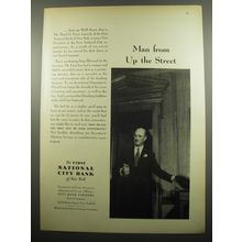 1955 First National City Bank of New York Ad - Man from up the Street