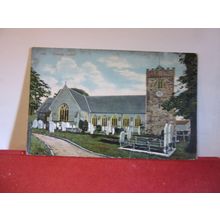 THE CHURCH, CHUDLEIGH, DEVON , used antique postcard by Chapman 1909? pm =