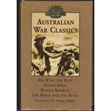 Australian War Classics, Glossop, Chester Wilmot, Rohan Rivett, Hungerford. HC