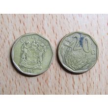 Suid Africa South Africa 1997 20 Cent Borwa Coin