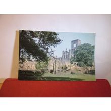 KIRKSTALL ABBEY, LEEDS, YORKSHIRE used vintage postcard by Chadwick 1969 pm =