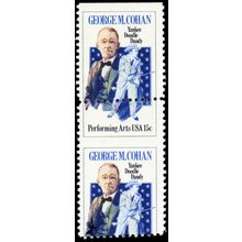 1753, Mint NH 15¢ Large Perf Shift Error - George Cohan - Stuart Katz