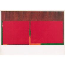 John Hoyland Untitled 1969 Acrylic On Canvas Painting Postcard