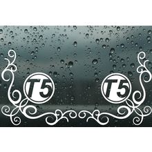 VW T5 Camper Window Corner Decal Sticker Graphics Many Colors Available