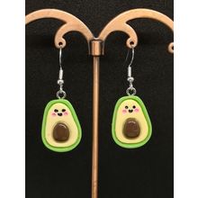 Fun Fruity Avocado Earrings Food-Inspired Kawaii Jewellery